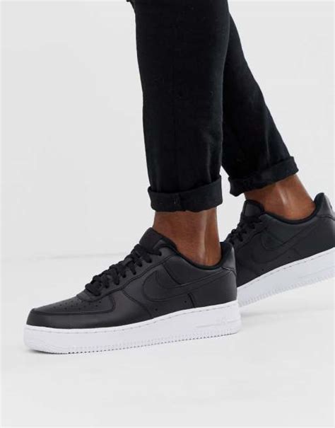 nike force schwarz mit weißer sohle|nike air force 1 schuhe.